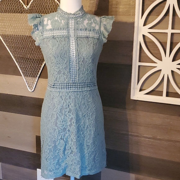 She and Sky Dresses & Skirts - She+Sky Lace Cutout Dress